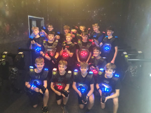 Laser game - ukončená starších a mladších žáků FK Komárov 7.12.2024